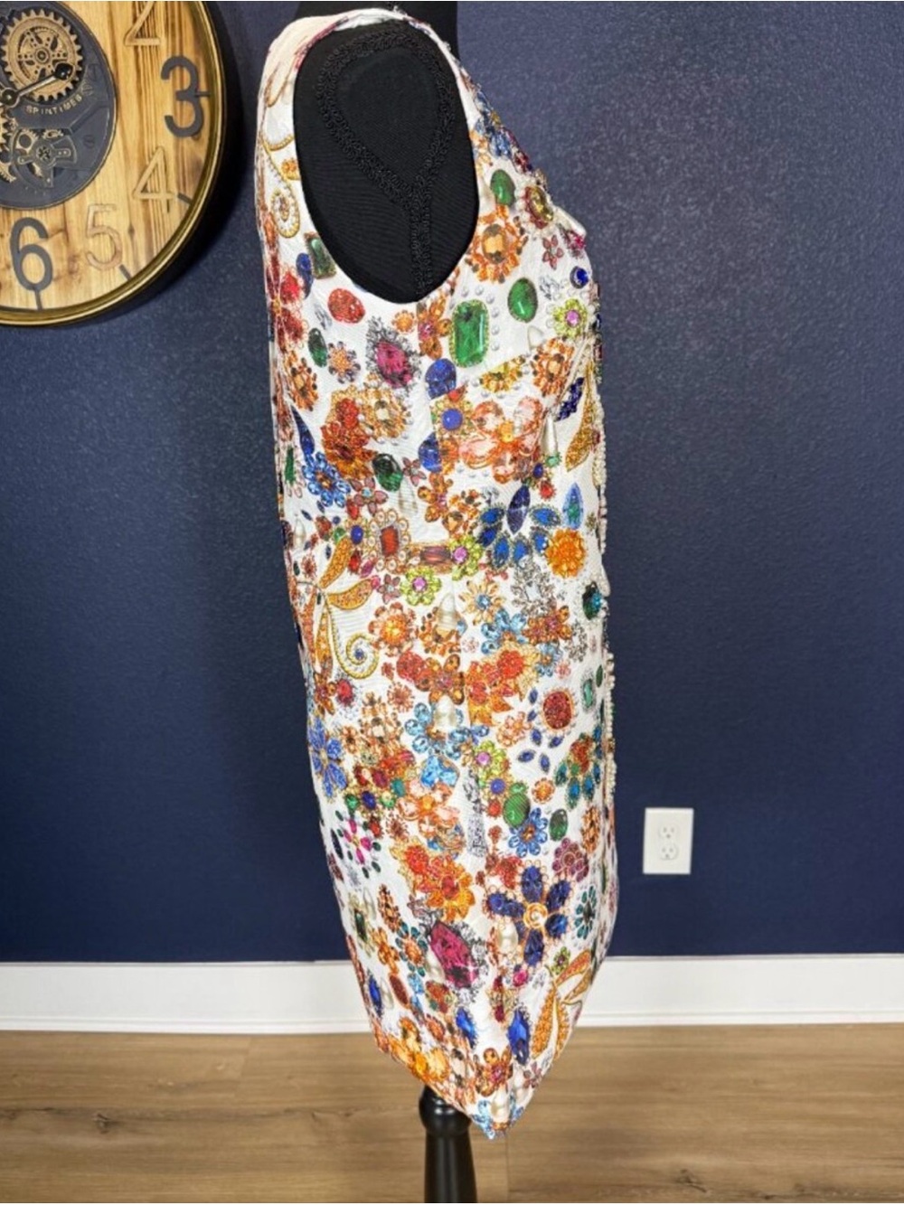 Bella Barnett NWT Gio Diamante Mini Dress Size Medium - Picture 4 of 9